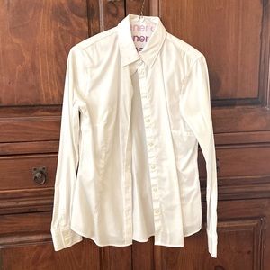 White Classic Poplin blouse size 8